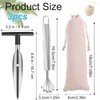 JALCH Coconut Opener Set Effortlessly Crack Open Coconuts with Stainless