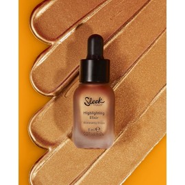 Sleek MakeUP Highlighting Elixir, Liquid Highlighter Illuminating Drops for a Radiant Glow, SUN.LIT, 8ml