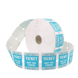 L LIKED Double Raffle Tickets 2000 per Roll 50/50 (Easy Read Blue)