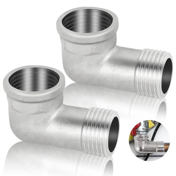Pack of 2 90 Degree 304 Stainless Steel Angle, 1