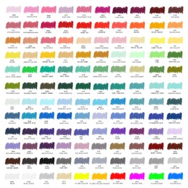 Artecho Oil Pastels Set of 120 Colors, Including 6 Neon Colors, Soft Oil Pastels for Art Painting, Drawing, Blending, Art Supplies for Artists, Beginners, Students, Teachers (10 x 70 mm)