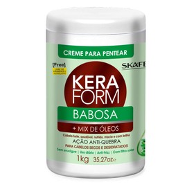 Skafe - Linha Keraform - Creme Para Pentear Babosa 1000 Gr - (Keraform Collection - Aloeand Vera Combing Cream Net 35.24 Oz)