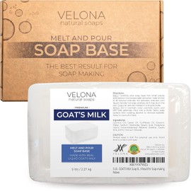 velona 5 LB - Goats MILK Soap Base SLS/SLES free | Melt and Pour | Natural Bars For The Best Result for Soap-making