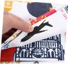 SHOWERORO Waterproof Peva Fabric Tablecloths Painting for Kids France Pattern