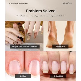 MelodySusie Pen-Shaped Portable USB Nail Drill, PC120I 20000RPM Electric Nail File with Compact Design for All Nail Care, Manicure Polishing, Shaping & Gel Removal at Home for Beginners