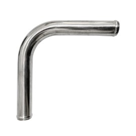 Haturmyko OD 1.25" (32mm), Leg Length 6" (152mm) 90 Degree Aluminum Elbow Intercooler Pipe 1.25 Inch Intake Tube Bend Universal Straight Joiner Polished
