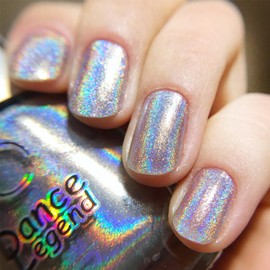 COSMOO Sliver Holographic Nail Polish, Laser Iridescent Nail Lacquer