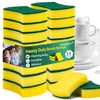 MAQIHAN 18PCS Heavy Duty Scrub Sponge - Dish Scrubber Sponge