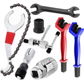 8pcs Bicycle Chain Tool Kit Bicycle Repair Kit Bracket Remover Flywheel Remover Crank Puller Wrench MTB Road Bike Maintenance Tools for Mountain Bike Road Bike