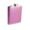 prime homewares 6oz Hip Flask Stainless Steel Plain Glitter (6oz