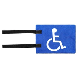 Handicap Flag for Golf Cart,Easy Installation Golf Cart Flag Holder,Disabled Golf Cart Flag with Straps,Handicap Golf Cart Flag 8" L x 6" H Golfcart Mount for Seniors Handicapped Disability ﻿