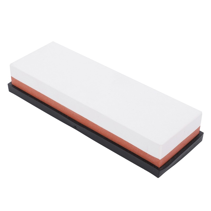 Household Knife Sharpening Stone White Corundum Whetstone with Base 1000