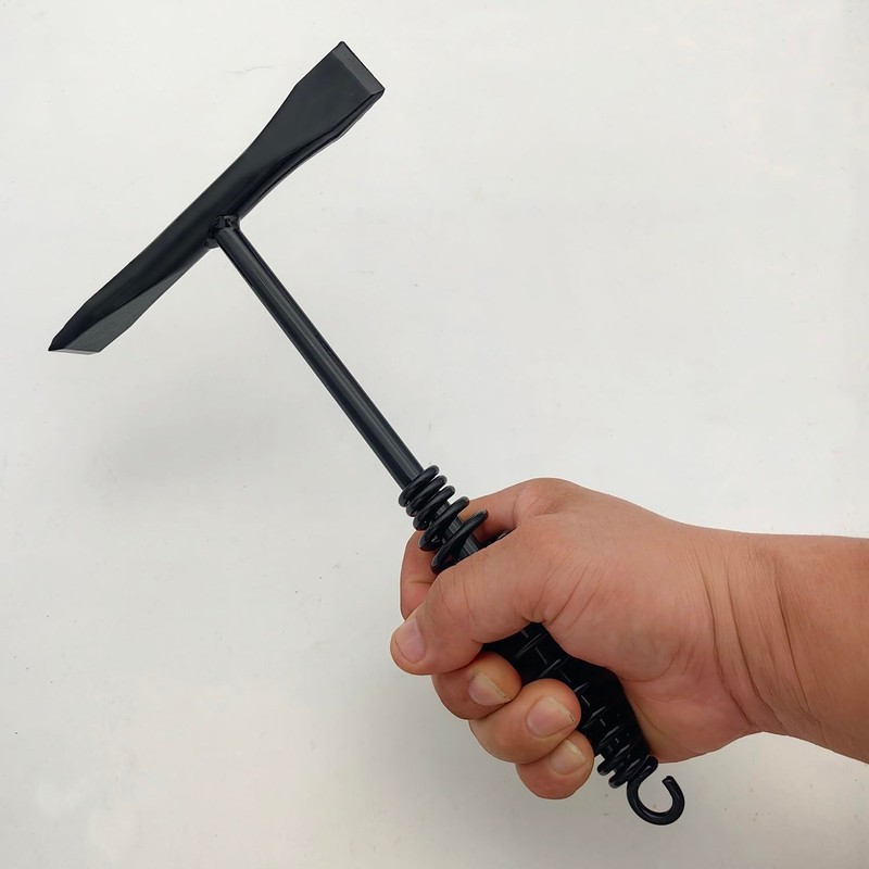 VASTOOLS Welding Chipping Hammer with Coil Spring Handle,10.5",Cross Chisel and