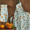 Coucke Clementines Printed Cotton Tea Towel 50 x 75 cm
