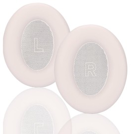 Replacement Ear Pads, Compatible with Bose QuietComfort Ultra Headphones. New Soft Protein Leather Combined with high-Density Memory Foam, Replacement Ear Pads 1 Pair (pinkwhite)