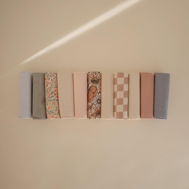 Mushie Changing Pad Liner 3-Pack - Color: Check Combo