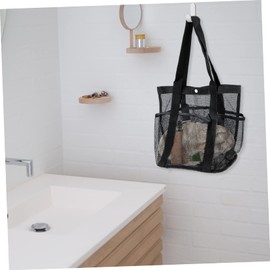 Beach Toiletry Bag Sand Toys Dorm Toiletry Bag Shower Portable College Essentials Reusable Grocery Bags Large Capacity Mesh Bag Travel Bag Shopping Hollow Out Net