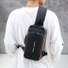 Unisex Classic Password Anti-Theft Chest Bag Simple Fashionable All-Match Messenger