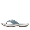 Clarks womens Breeze Sea Flip Flop, Blue Grey Synthetic, 9