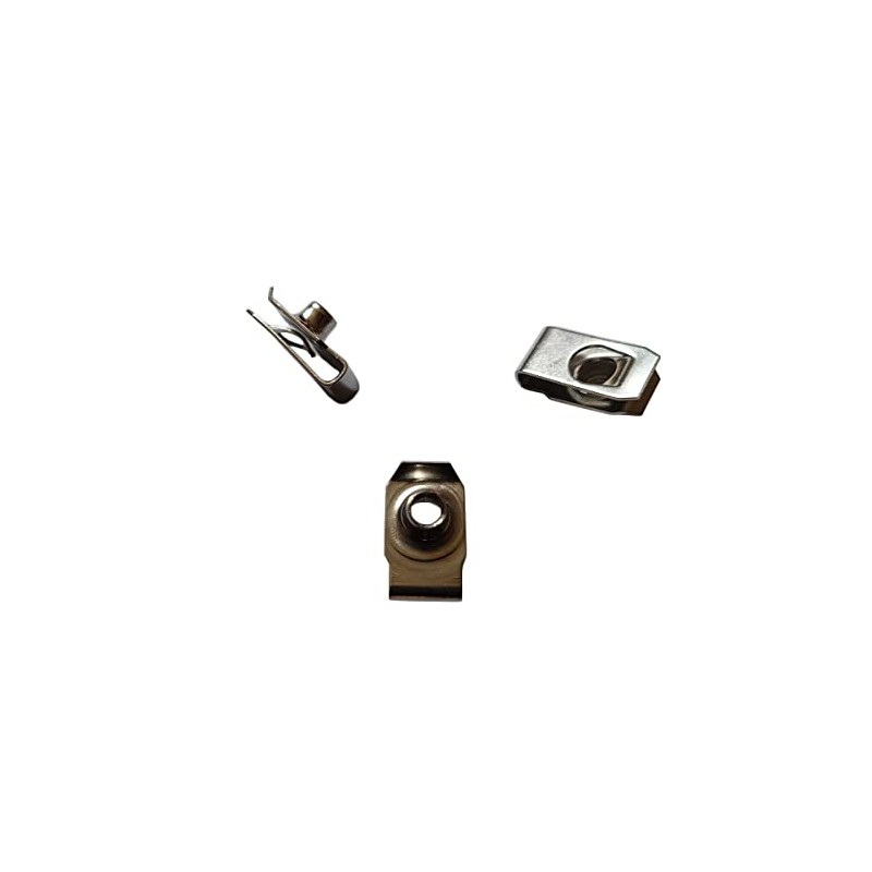 Stainless Steel U -Style Clip-On Nut,U-Type Fasteners (Pack of 30)
