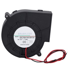 Wide Work Cooling Fan DC Blower Fan DC 12V 2.40A Low Noise 4500rpm Dual Ball High Airflow Centrifugal 97x97x33mm