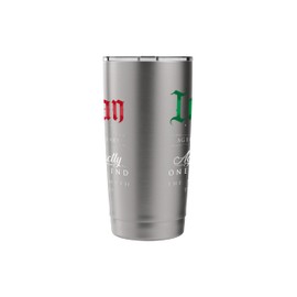 50th Birthday Gift Italian Age 50 years old born in Italy Stainless Steel Insulated Tumbler