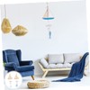 BIUDECO Wooden Fish Pendant Pcs Set Hanging Ornaments for Home