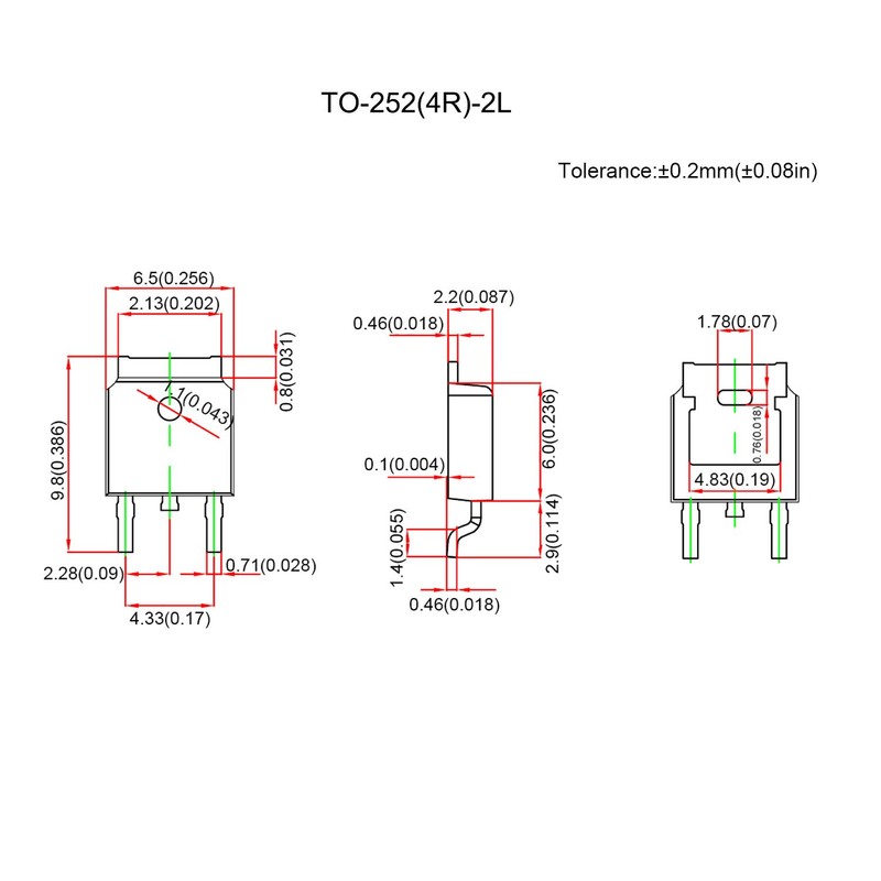 Chanzon AOD4184A TO-252 SMD Sic Mosfet MOS N-Channel Transistor n-fet