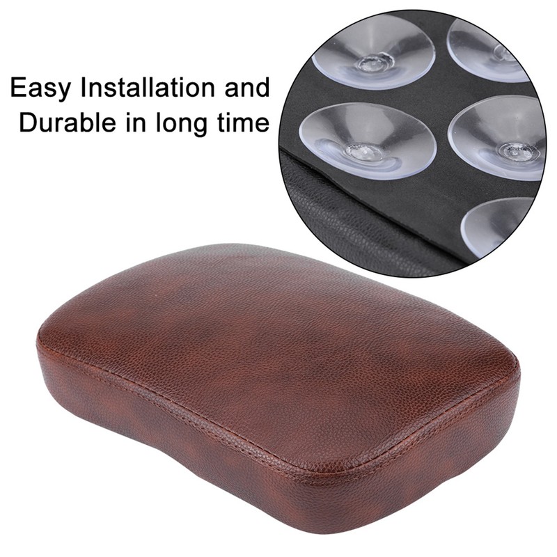 Motorcycle Brown 8 Suction Cup Rear Pillion Passenger Seat for