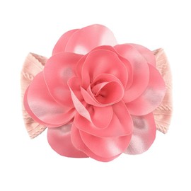 ZCYYYS Large Flower Headband for Baby Girls Elastic Wide Floral Hairband Toddler Kids Christmas Headband Valentine Hair Accessories TSFD67 (Pink, One Size)