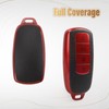 Fiohiros 2 Pcs Car Smart Key Fob Case TPU Car