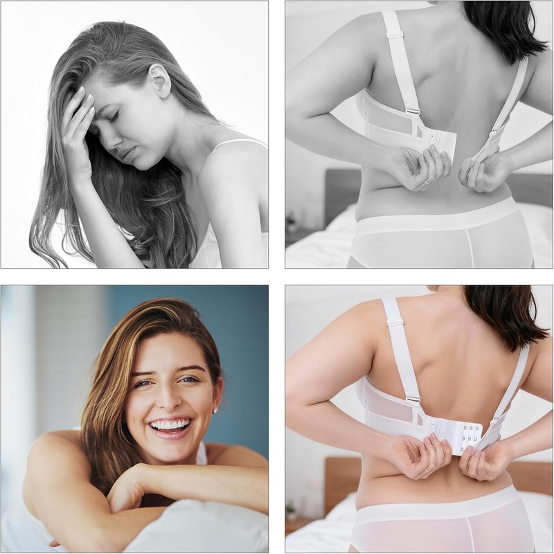 Extensor de Brasier Negro, Blanco, tono de piel - Alargador