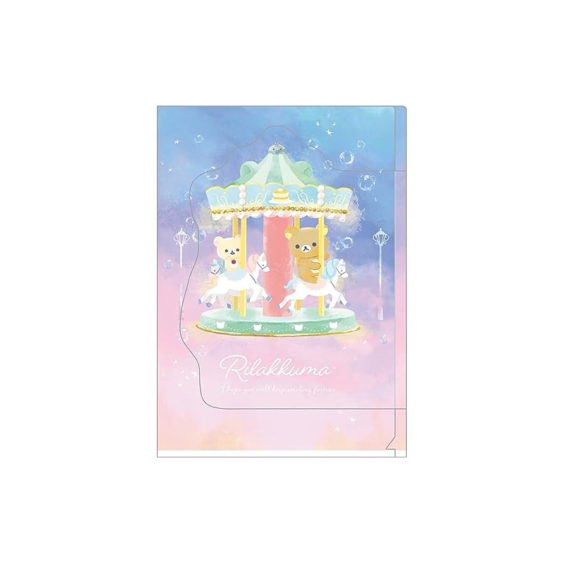 San-x FA09402 Rilakkuma Flap Clear Holder