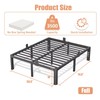 Firpeesy 16 Inch Full Bed Frame with Rounded Corner and