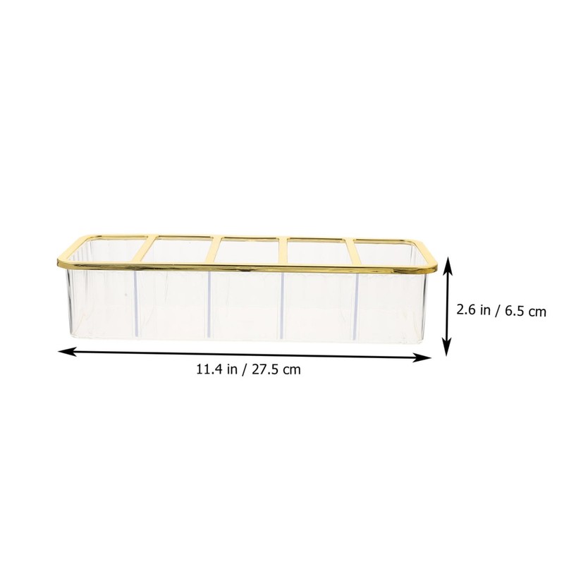 Operitacx Compartment Storage Box Makeup Tv Holder Acrylic Holder Desktop