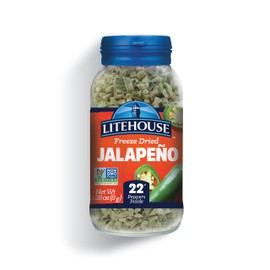Litehouse Freeze Dried Jalapeno Peppers - Freeze Dried Pepper, Substitute for Fresh Jalapeno, Dried Pepper Flakes, Non-GMO, Gluten-Free - 0.39 Ounce