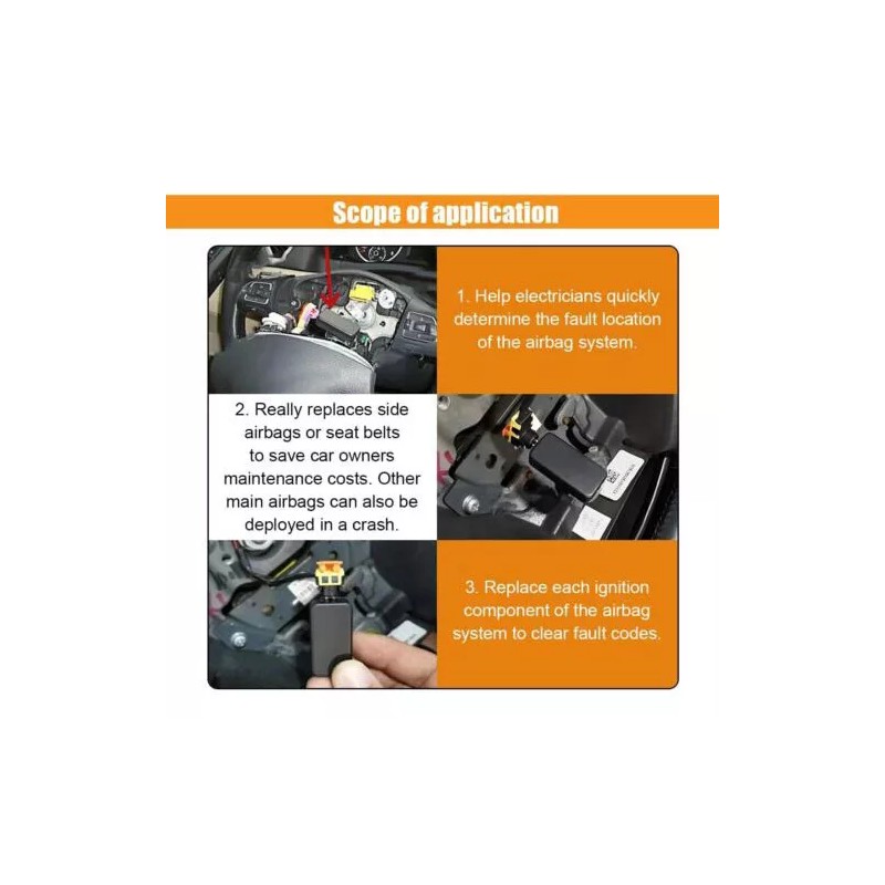 Unbranded Car Air Simulator Emulator SRS Resistor Bypass Fault Finding