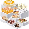8PCS Buffet Risers, Food Risers for Buffet Table, Display Stand
