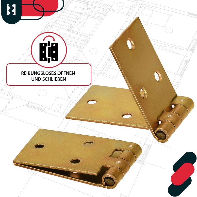 KOTARBAU Box Hinge 100 x 35 mm Pack of 10