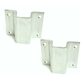 Sturdy Built 2 inch Aluminum Boat Trailer Hat Bracket Support for 3" Crossmembers - Set of 2