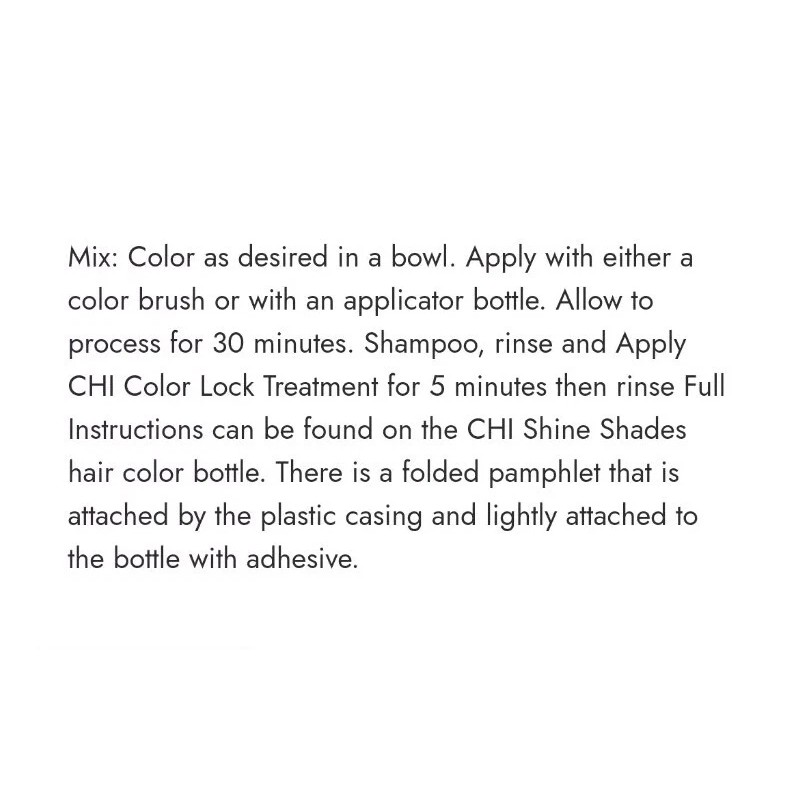 CHI Ionic Shine Shades Liquid Hair Dye Violet/Purple 3oz Bottle