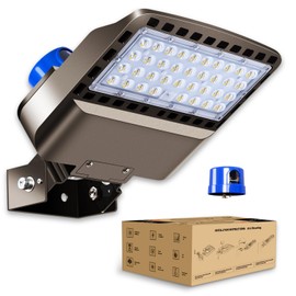 BIRITALO 22500LM LED Parking lot Lights Commercial with Trunnion Eqv 600W Bright Wall Mount Dusk to Dawn 150W LED FloodLights Outdoor 85-277V IP65 Waterproof 5500K Shoebox Barn Light for Yard