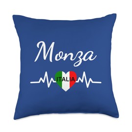 Monza Italy Flag Italia Souvenir Matching Italian Throw Pillow