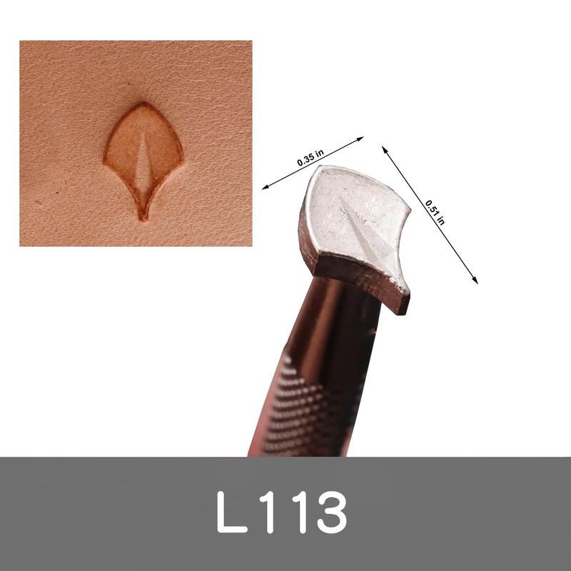 Leather Stamping Tools,2 Pieces Professional Leather Stamps for Craft Working(178+113)