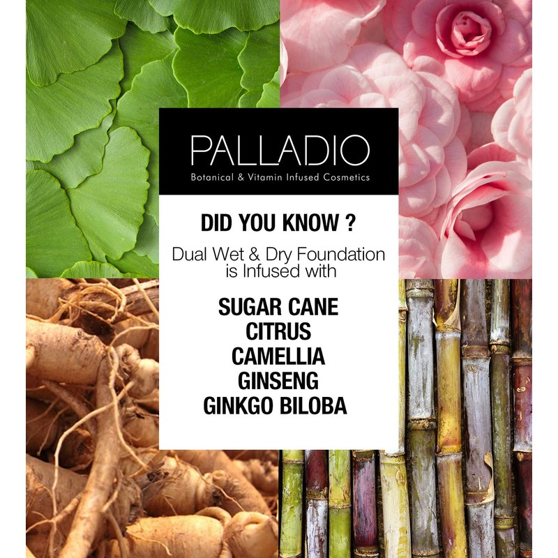 Palladio Herbal Dual Wet & Dry Foundation Toasted Almond 8