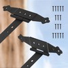 KOTARBAU® Set of 2 Cross Hinges Black 250 mm Shutter