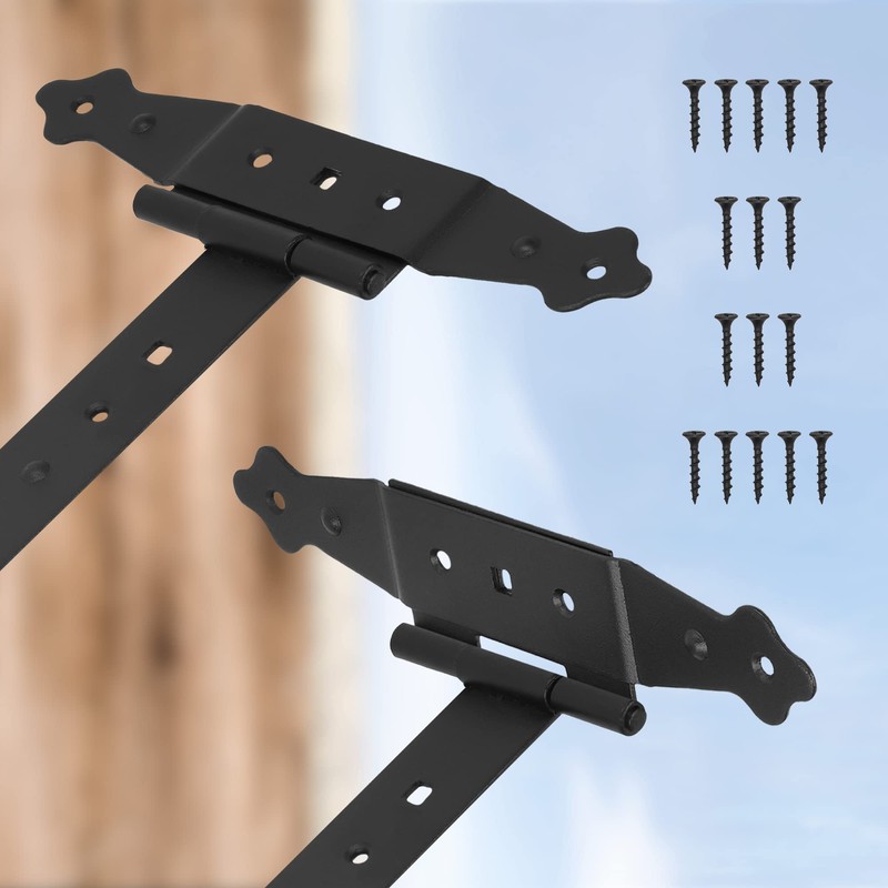 KOTARBAU® Set of 2 Cross Hinges Black 250 mm Shutter