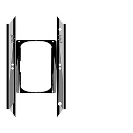 Graphics for OneWheel Pint, Surge Black design, Rail decals only, EARTH SURF DESIGNS by Senge Graphics Inc.