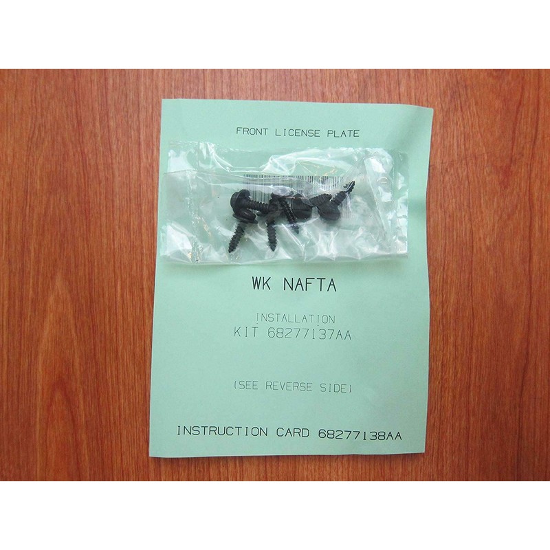 Mopar Jeep Grand Cherokee Front License Plate Frame OEM 68277137AA