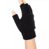 Unisex Fingerless Thermal Fleeced Warm Winter Magic Driving Typing Black